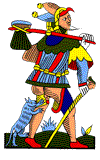 Suivant, tarot de Jean Noblet, le fou