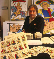 Jean Claude Flornoy dans sa boutique de Sainte Suzanne en Mayenne